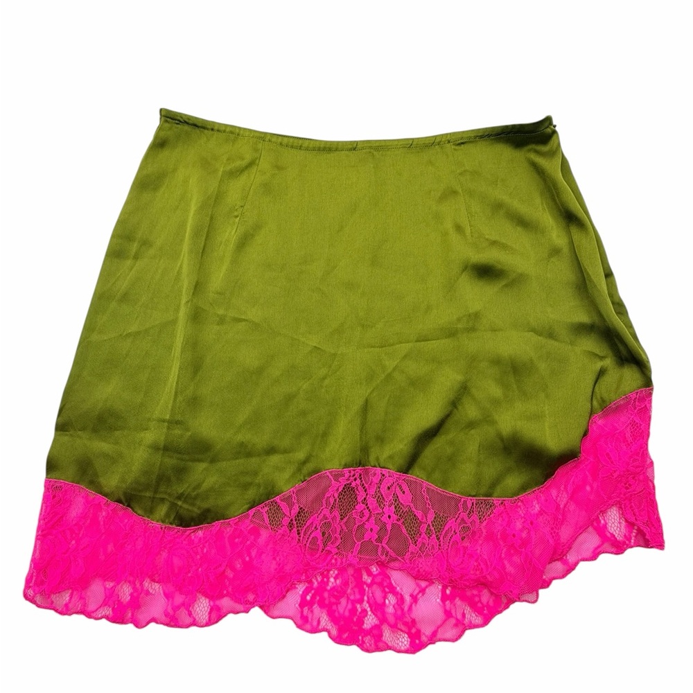 Topshop Olive Green Skirt